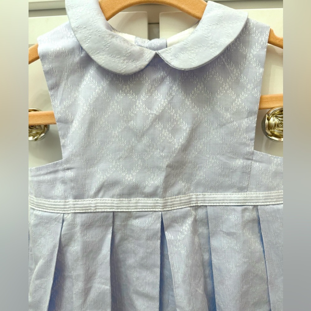 SOLD- Tartine et chocolat Peter Pan sleeveless pleated dress - Picture 5 of 8